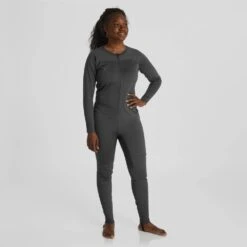 NRS Expedition Weight Union Suit - Women's -River Sports Shop 10161 02 Graphite Model Front 090823 1000x1000 7963e106 77ac 4af8 be9b 00894c8262f6