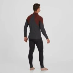 NRS Hydroskin 0.5mm Long Sleeve Shirt - Men's -River Sports Shop 15002 07 GraphiteBrick Model Back 080723 1000x1000 ddcec092 9e2d 42c3 94a3 cd6381847452