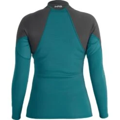 NRS Hydroskin 0.5mm Long Sleeve Shirt - Women's -River Sports Shop 15004 06 HarborGraphite na Back 080723 1000x1000 715f6162 5a65 4558 9439 b83544a644ed
