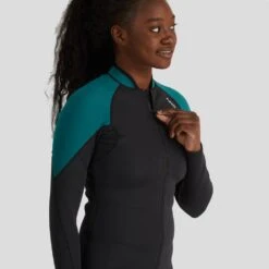 NRS Hydroskin 1.5mm Jacket - Women's -River Sports Shop 15039 04 BlackHarbor Model Zipper 080823 1000x1000 5b0943a8 f8f7 450c 947b d273a2390e7e