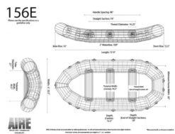 E-Series Rafts -River Sports Shop 156E Wireframe