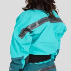 NRS Phenom GORE-TEX Pro Dry Suit - Women's (2025) -River Sports Shop 22547 01 Aqua Model EntryZipper 091123 1000x1000 547447e0 5b2c 48b2 b6d0 39f335f94b90