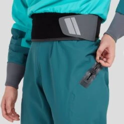 NRS Phenom GORE-TEX Pro Dry Suit - Women's (2025) -River Sports Shop 22547 01 Aqua Model ReliefZipper 091123 1000x1000 1d2e9d5e d88a 4f98 8ca2 74931eb07555