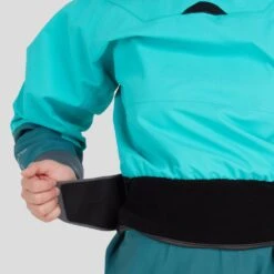 NRS Phenom GORE-TEX Pro Dry Suit - Women's (2025) -River Sports Shop 22547 01 Aqua Model Waist 091123 1000x1000 40c93550 89ae 4fdf 850c d750a85e31e9