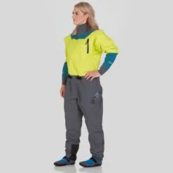 NRS Nomad GORE-TEX Pro Semi-Dry Suit - Women's -River Sports Shop 22549 01 Chartreuse Model Front 092421 1000x1000 059683bd 03bb 45d9 be98 7834988bf37f