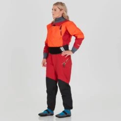 NRS Axiom GORE-TEX Pro Drysuit - Women's (2025) -River Sports Shop 22551 01 PoppyVino Model Front 092121 1000x1000 904364c4 30f5 49fa 95bc 9fc33f9e083b