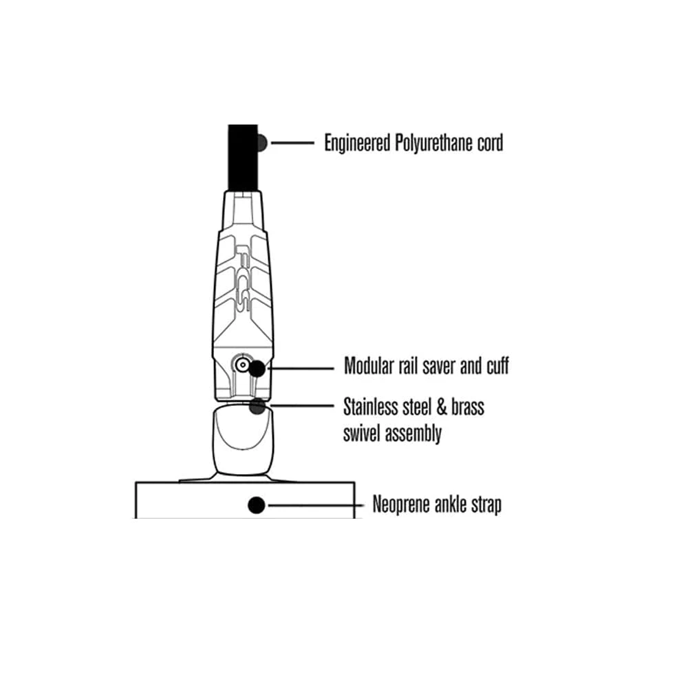 FCS 7' Straight Leash 5 FCS 7' Straight Leash - Image 5