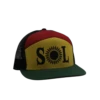 SOL Logo 7 Panel Rasta Hat -River Sports Shop SOL Rasta 7 Panel Hat