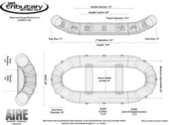 Tributary HD 16 Self Bailing Raft -River Sports Shop Trib Sixteen HD 2015 Wireframe