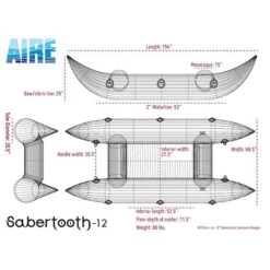 Sabertooth 12' Paddle Cat -River Sports Shop airecataraftsabertooth